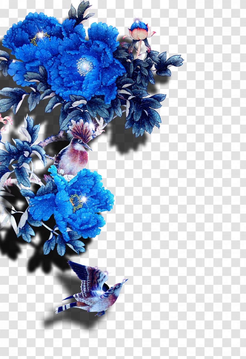 Flower Blue Moutan Peony - Flowering Plant - Beautiful Flowers Transparent PNG