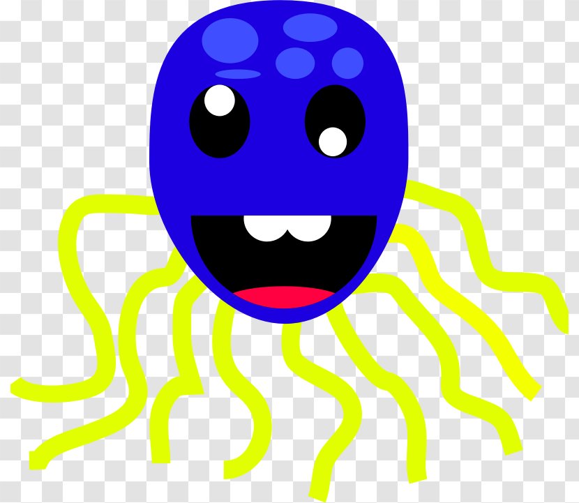 Smiley Emoticon Happiness Clip Art - Organism - Octapus Transparent PNG
