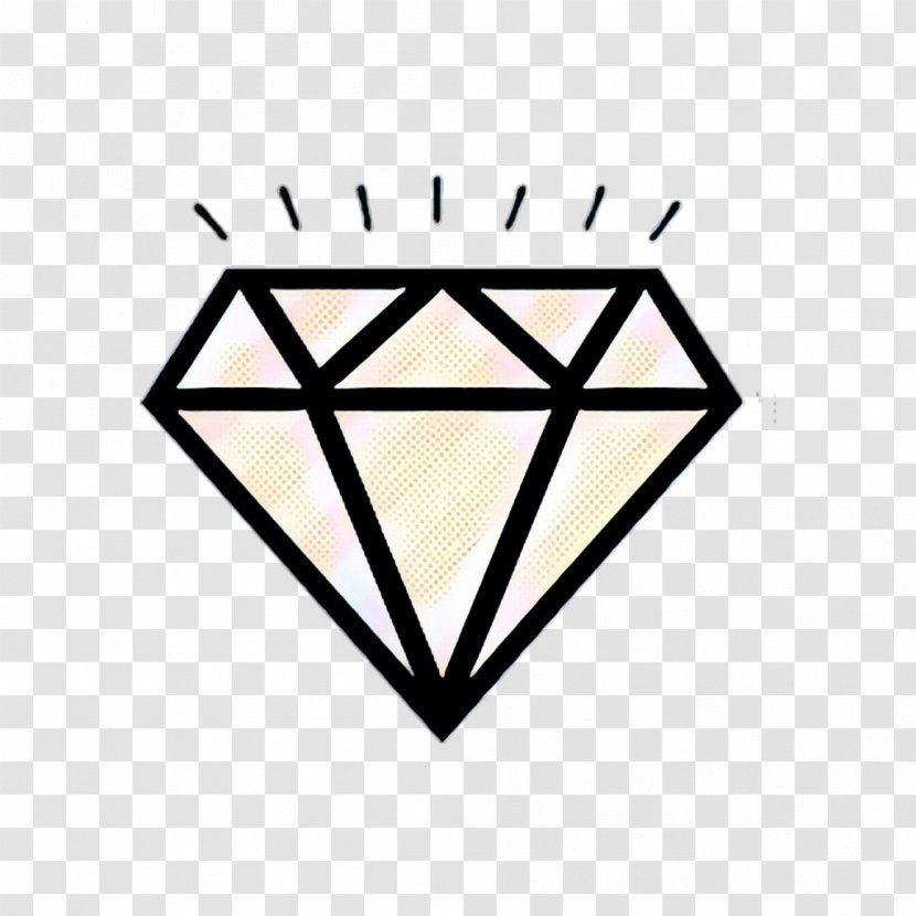 Diamond Logo - Emblem Blackandwhite Transparent PNG