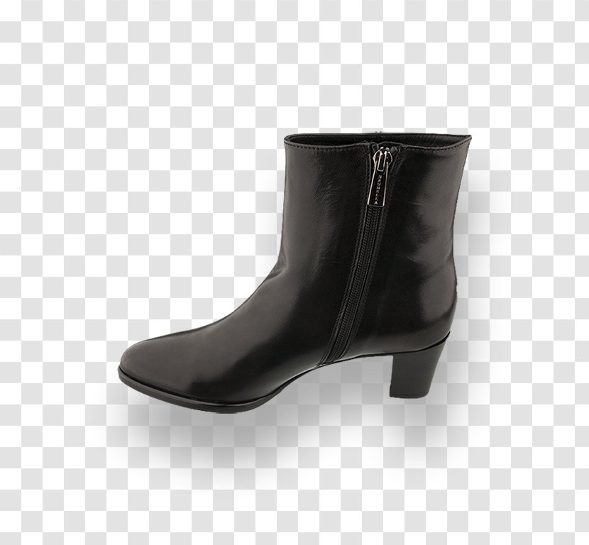 Boot Leather Shoe - Black Transparent PNG