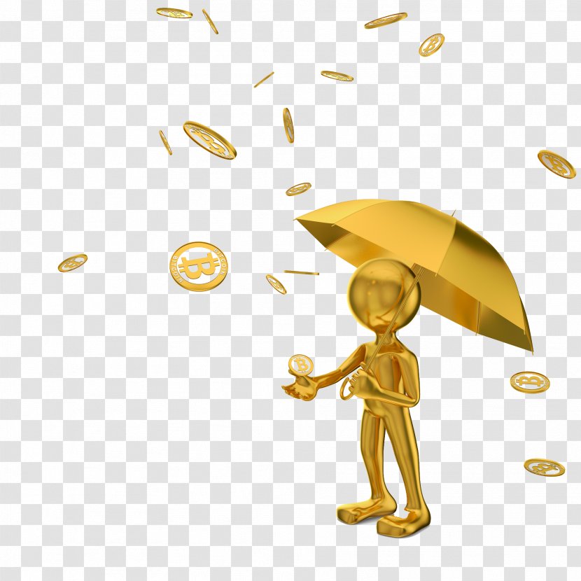 Money Gold Coin - Wing - Umbrella Rain Transparent PNG