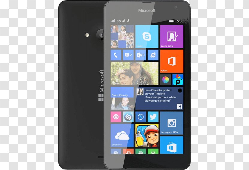 Microsoft Lumia 535 540 435 Windows Phone - Smartphone Transparent PNG