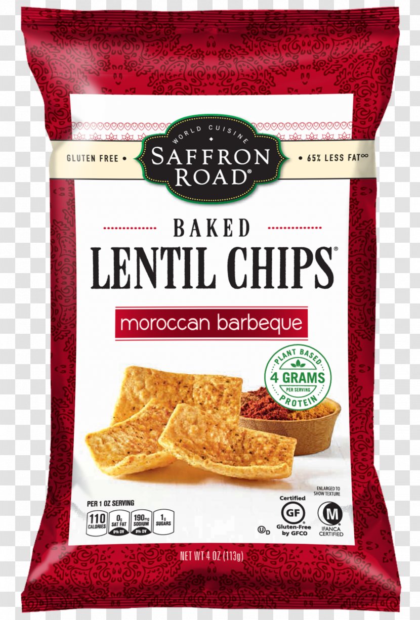 Saffron Road Potato Chip Lentil Sea Salt Transparent PNG
