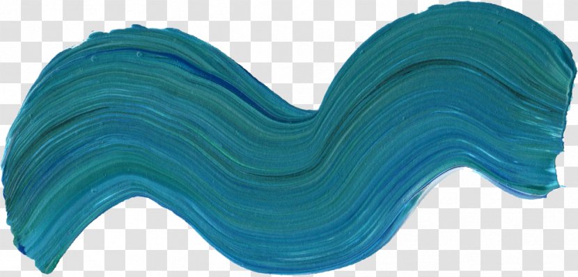 Blue Watercolor Painting Paintbrush - Animal Figure - Paint Strokes Transparent PNG