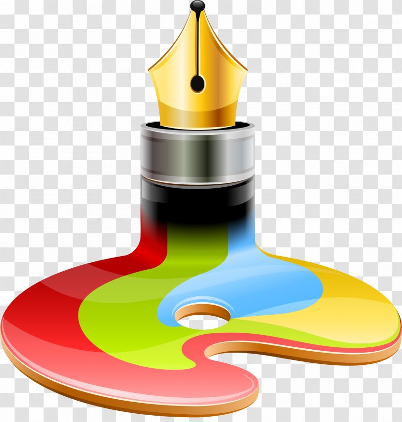 Fountain Pen Quill - Coloring Transparent PNG