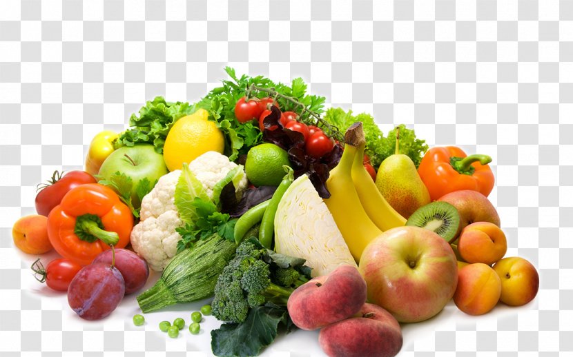 Healthy Diet Vegetable Food Fruit Eating - Strewed With Fruits And Vegetables Transparent PNG