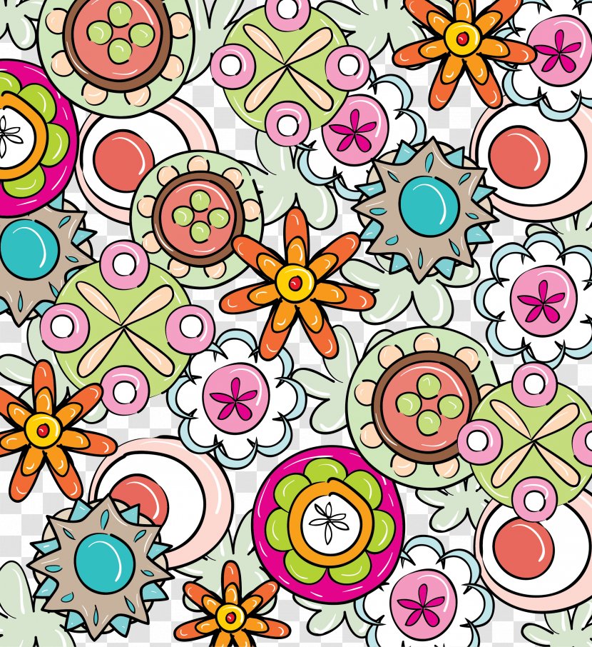Motif Android Clip Art - Japanese Fresh Pattern Transparent PNG