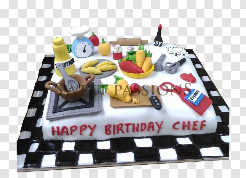 Birthday Cake Chocolate Chef - Torte Transparent PNG