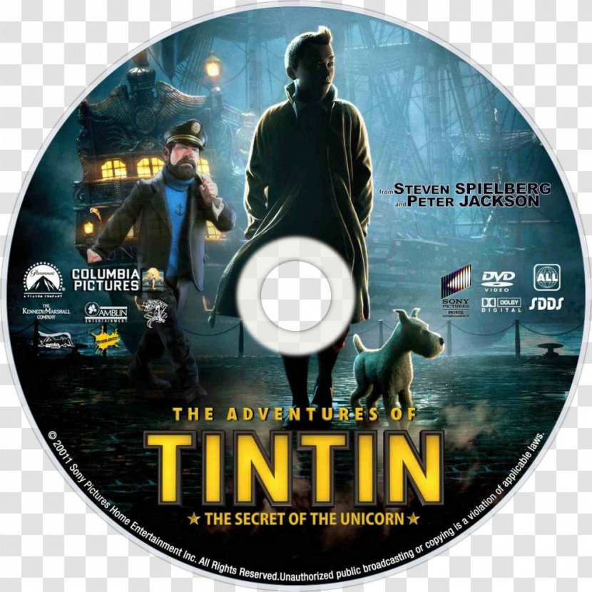 The Adventures Of Tintin DVD Film - Poster - Dvd Transparent PNG