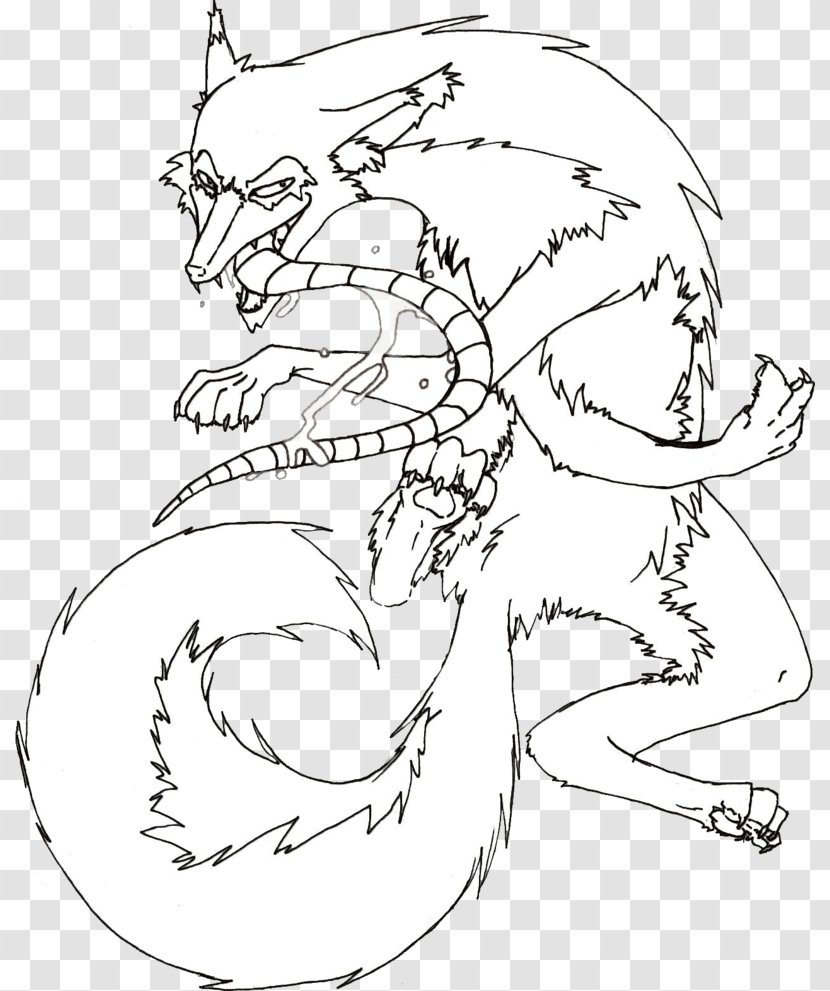 Line Art Mammal Drawing White - Organism - Doodle Lines Transparent PNG
