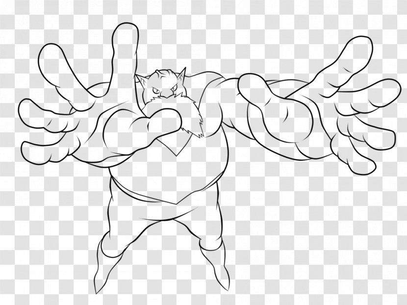 Thumb Line Art Sketch - Silhouette - Toppo Transparent PNG