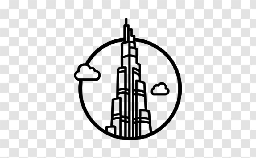 Burj Khalifa Al Arab Drawing - Dubai Transparent PNG
