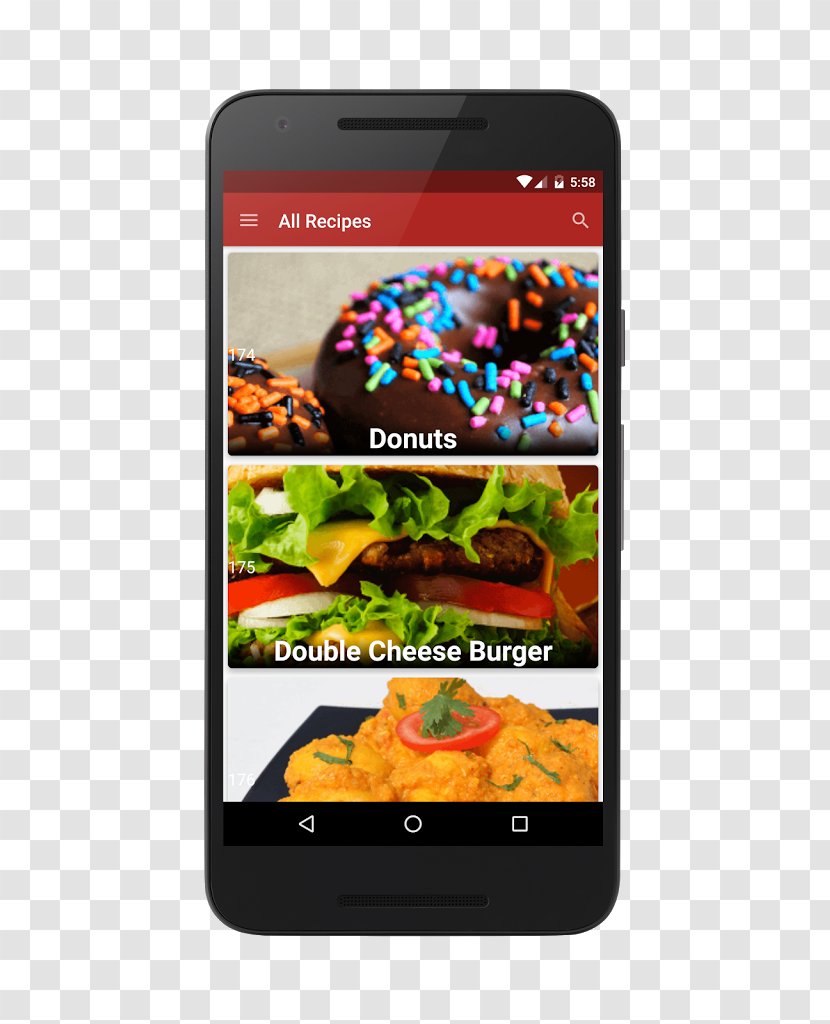 Pakistani Cuisine Smartphone Recipe Balti Hamburger - Electronic Device - Food Transparent PNG