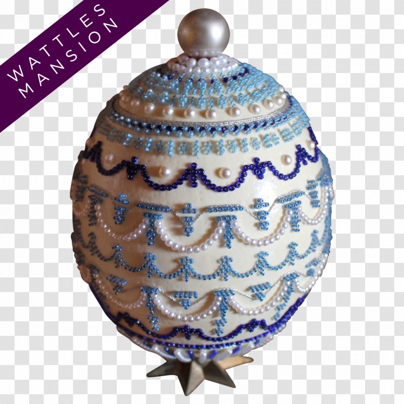Ceramic Cobalt Blue Christmas Ornament - Ostrich Material Transparent PNG
