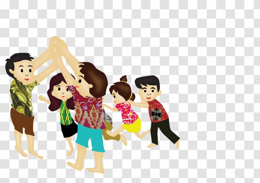 Happy Family Cartoon - Play Gesture Transparent PNG