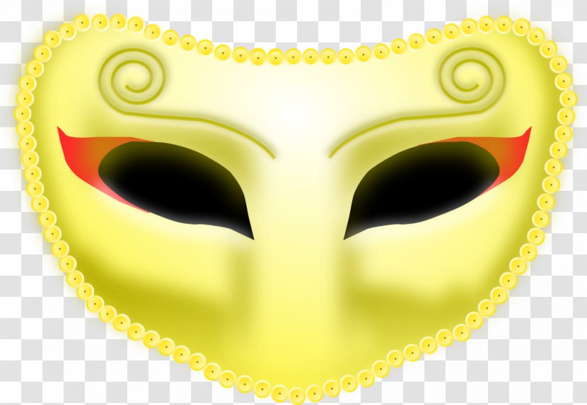 Traditional African Masks Clip Art - Smile - Yellow Mask Transparent PNG