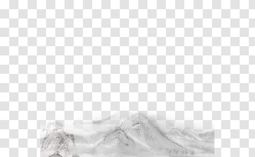 Black And White Pattern - Photography - Mountain View Transparent PNG