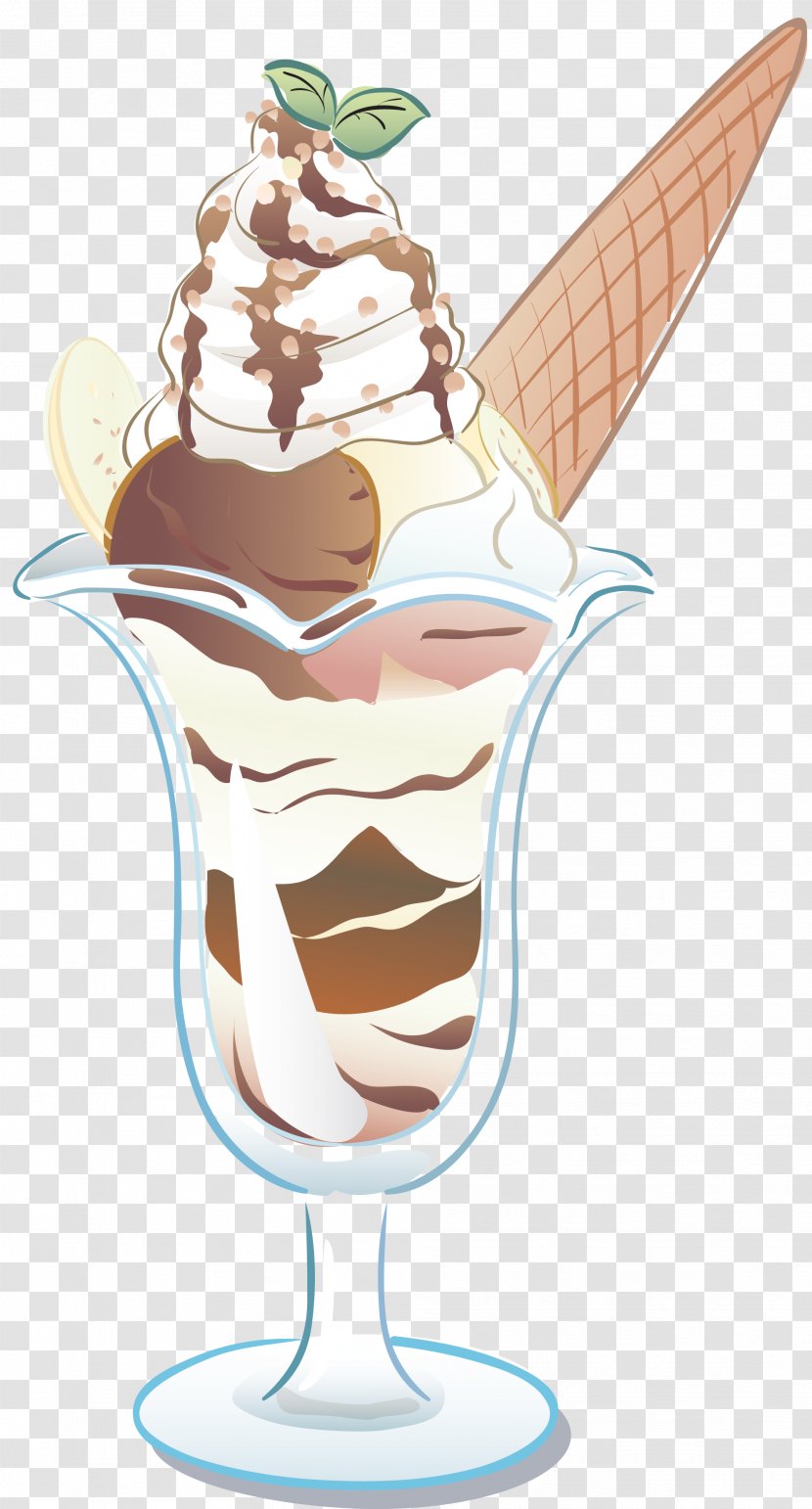 Ice Cream Cones Chocolate Sundae Parfait Transparent PNG