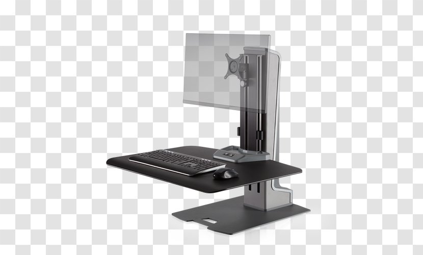 Sit-stand Desk Standing Monitor Mount Innovation - Sitstand - Flat Display Mounting Interface Transparent PNG