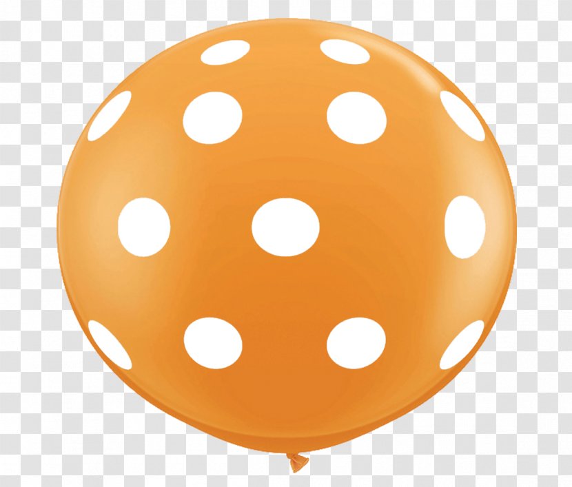Balloon Polka Dot Blue Party Color - Orange Transparent PNG