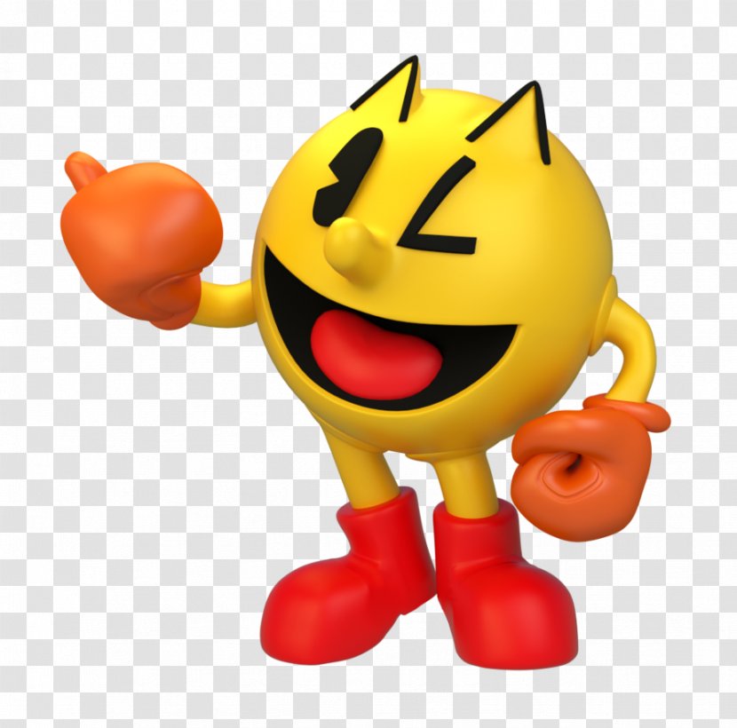 Ms. Pac-Man Super Smash Bros. For Nintendo 3DS And Wii U World - Yellow - Pacman Transparent PNG