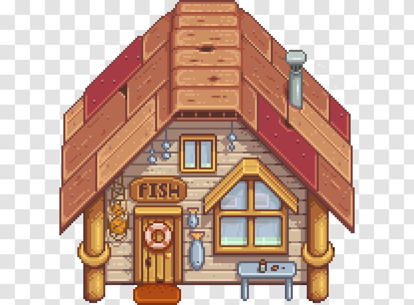 Stardew Valley Fishing Rods Bait Tackle - Facade - Fish Shop Transparent PNG