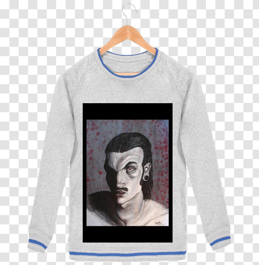 T-shirt Bluza Sweater Collar Sleeve - Man Transparent PNG