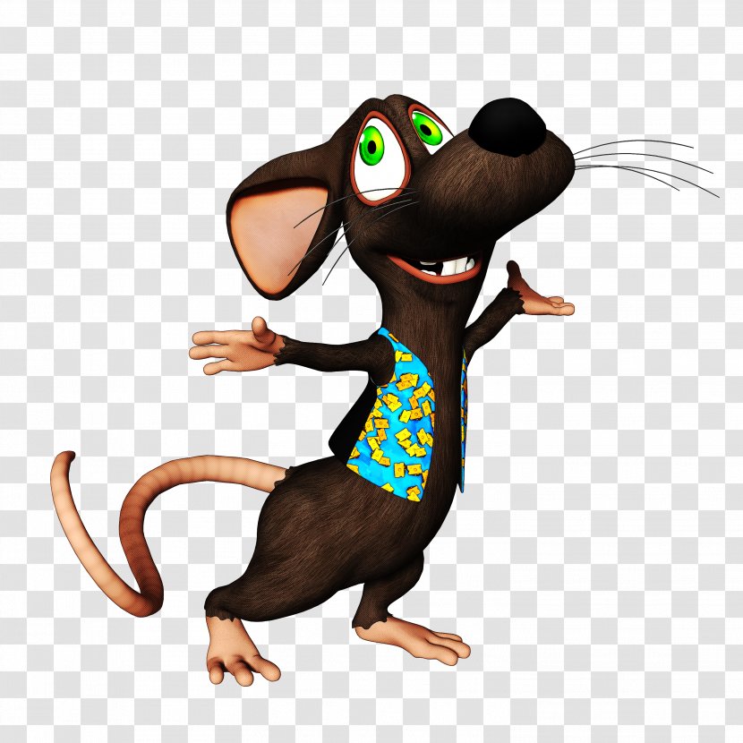 Cartoon Mouse Muridae Pest Animal Figure - Animation - Rat Transparent PNG