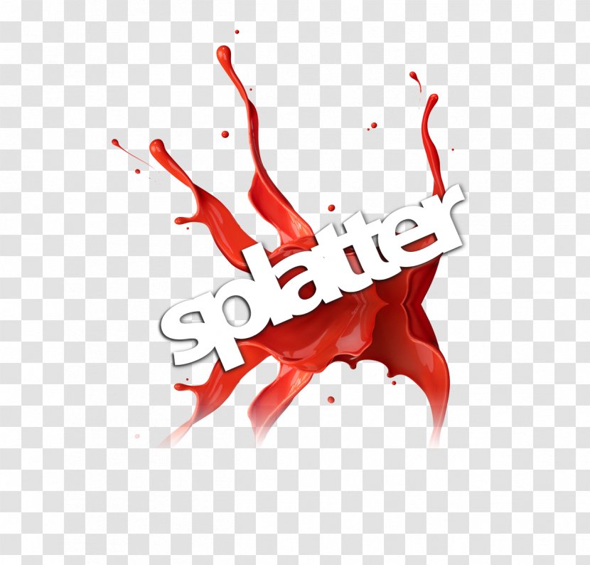 Splatter Film Group Entertainment Logo Mitsubishi Hitachi Tool Engineering,Ltd. - Computer - Red Transparent PNG