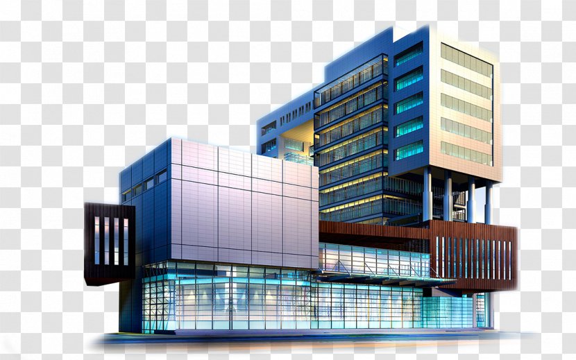 3D Rendering Architecture Interior Design Services Architectural Building - Facade - Headquarters Transparent PNG
