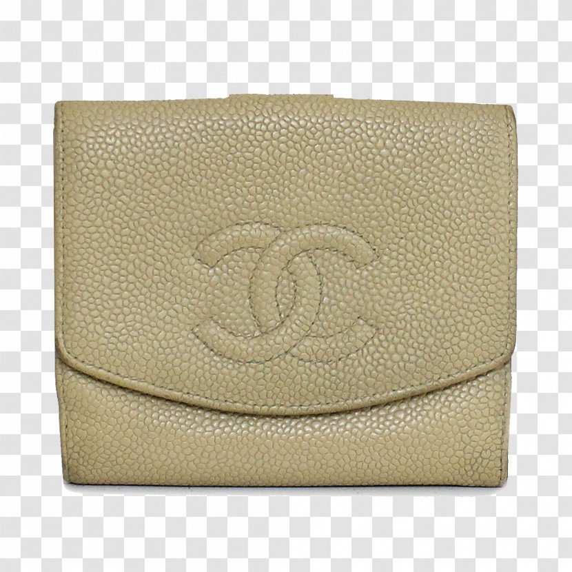 Wallet Leather Coin Purse Handbag - Beige - Chanel Transparent PNG