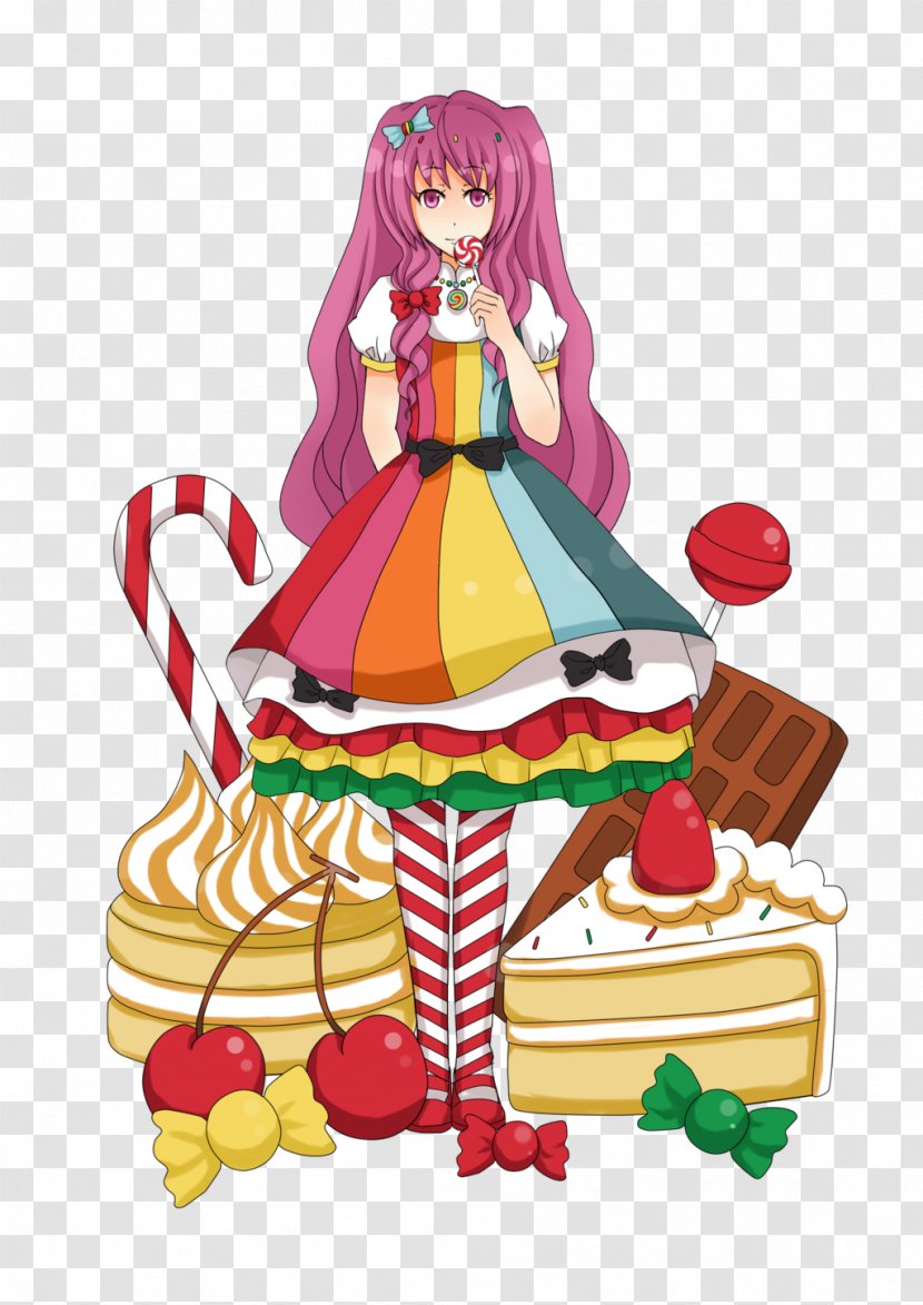 Candy Drawing Sweetness Cake - Silhouette Transparent PNG