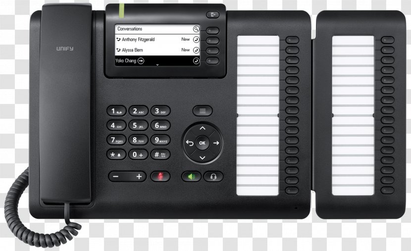 OpenScape Desk Phone CP400 Black Unify Software And Solutions GmbH & Co. KG. IP 55G Telephone OpenStage - Musical Instrument Accessory - Unified Communications Transparent PNG