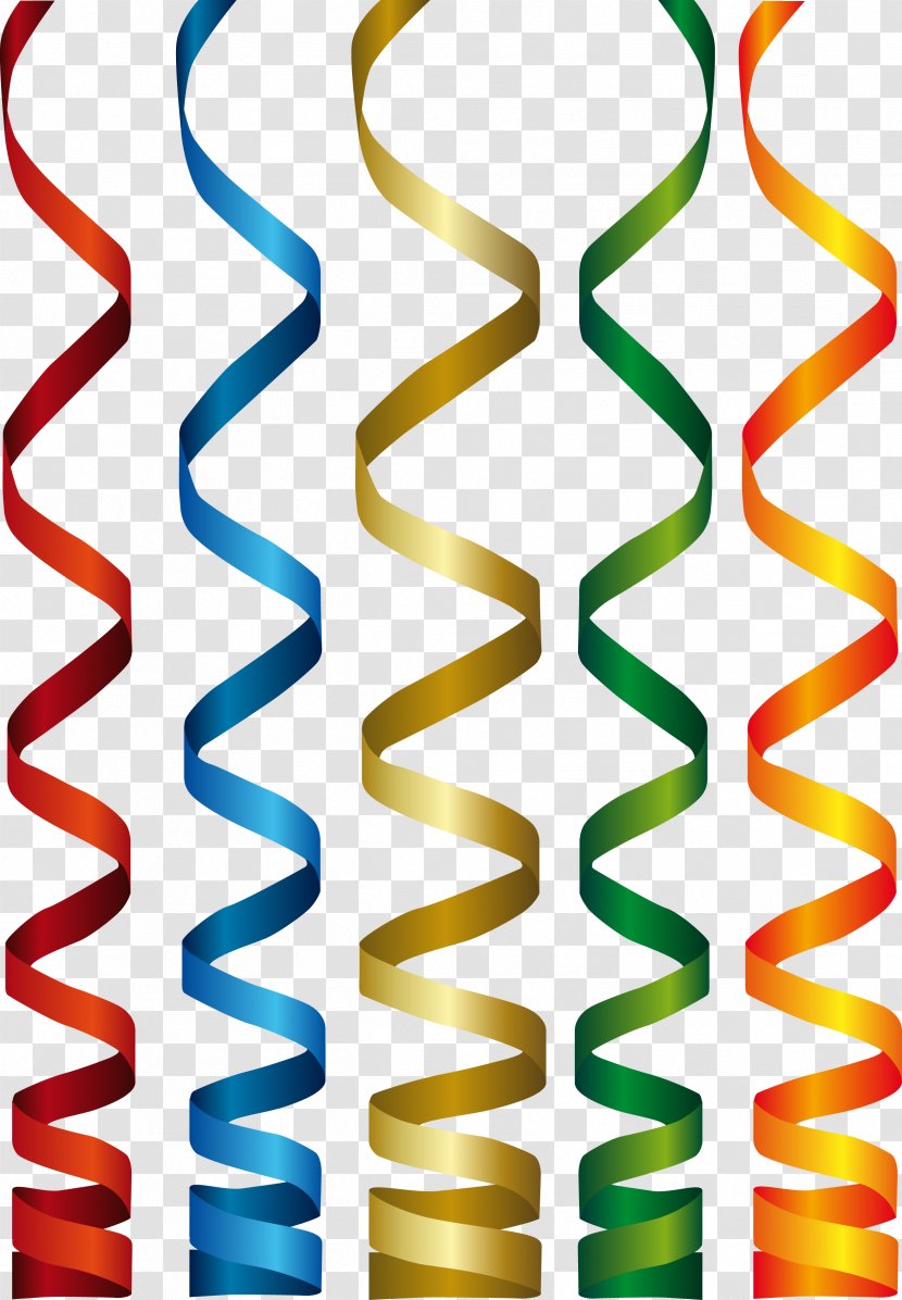 Serpentine Streamer Hairpin Turn Clip Art - Text - Holiday Transparent PNG