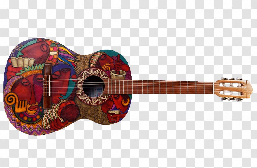 Cuatro Acoustic-electric Guitar Pasto, Colombia Tiple - Heart Transparent PNG