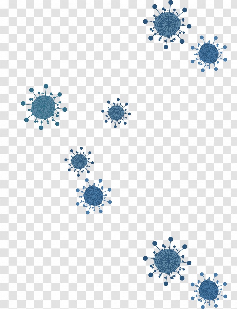 Blue Snowflake Schema - Cartoon Transparent PNG