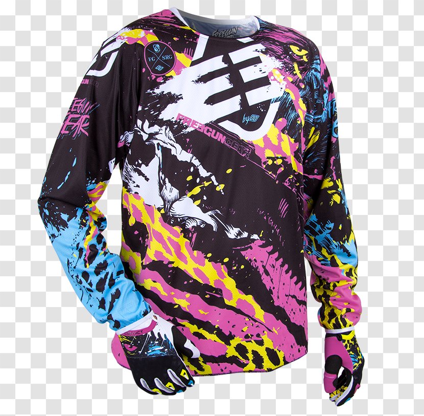 Motocross Uniform Jersey Clothing Motorcycle Personal Protective Equipment - Sleeve Transparent PNG