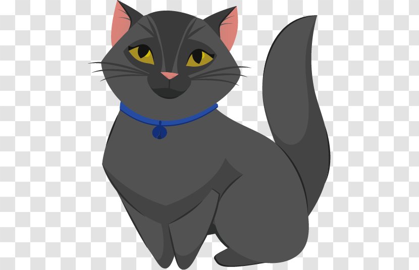 Polydactyl Cat Kitten Black - Pet - Cartoon Transparent PNG