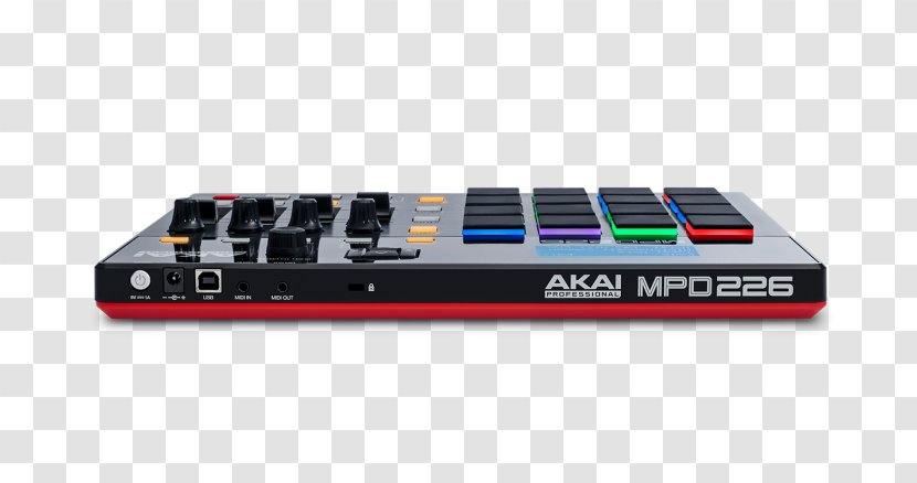 Akai MPD226 MIDI Controllers MPC - Watercolor - Musical Instruments Transparent PNG