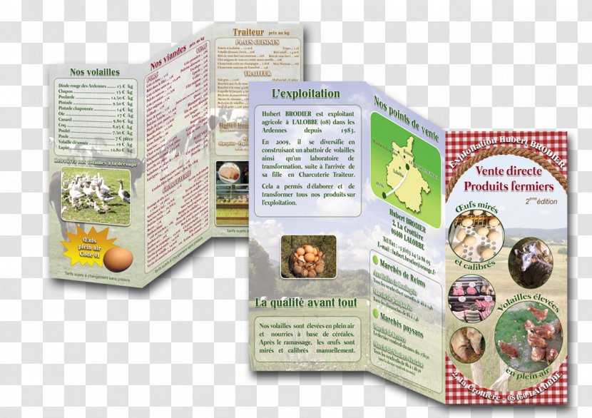 Farm Direct Selling Brochure Folded Leaflet Flyer - Sales - Adel Concept Transparent PNG