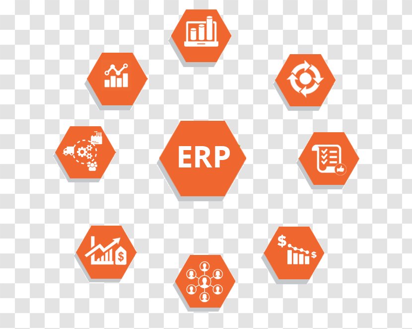 Enterprise Resource Planning Management System Architecture - Orange - Business Transparent PNG