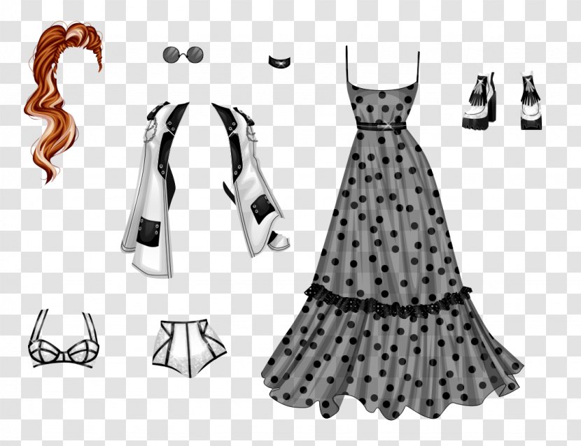 Polka Dot Dress Costume Design - Pause Transparent PNG