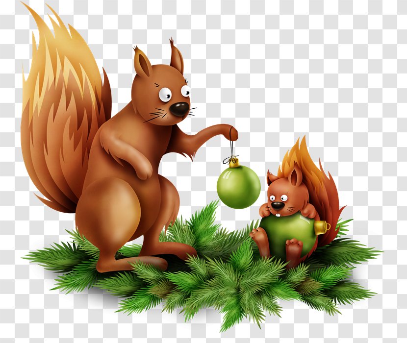 Chipmunk Red Squirrel Cartoon - Copyright Transparent PNG