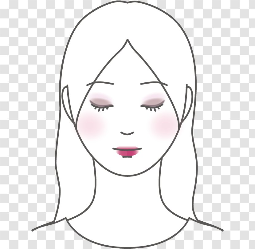 Facial Hair Cheek Eyebrow Nose Lip - Frame - Feminine Transparent PNG