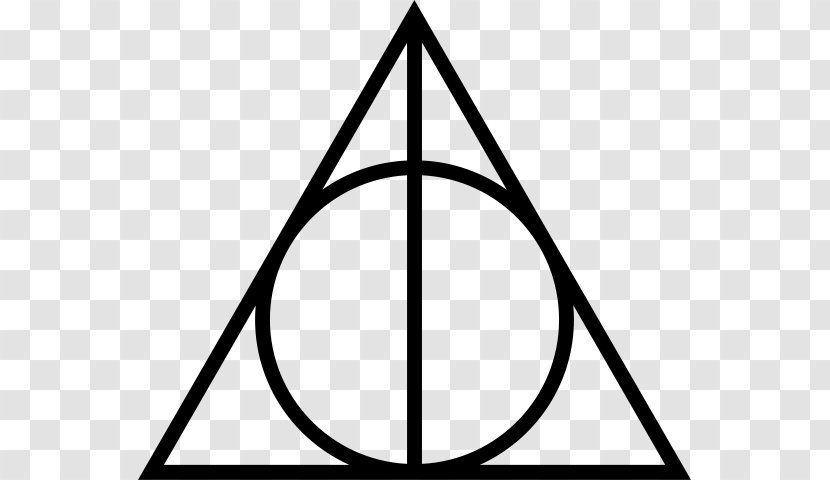 Harry Potter And The Deathly Hallows Goblet Of Fire Philosopher's Stone - Black White - Triangles Transparent PNG