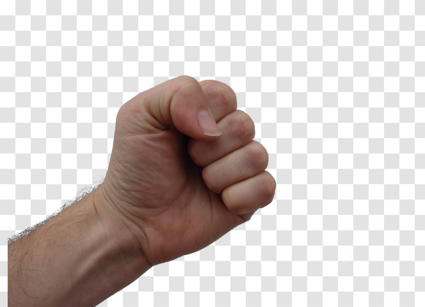 Raised Fist Hand Index Finger Thumb - Little - Punch Photos Transparent PNG