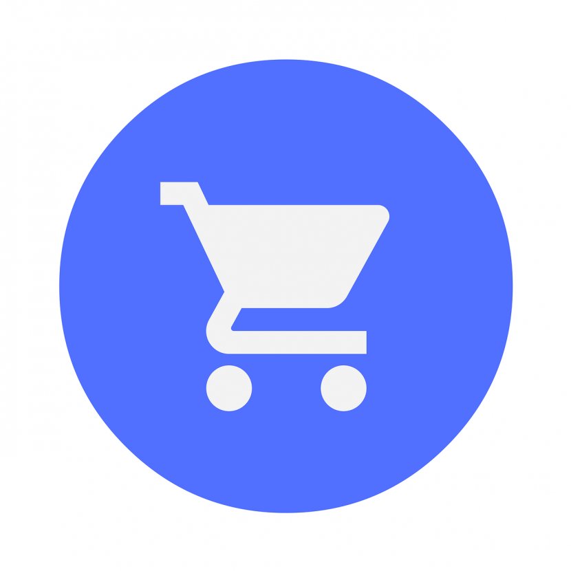 Online Shopping Cart Logo E-commerce - Blue - Market Transparent PNG