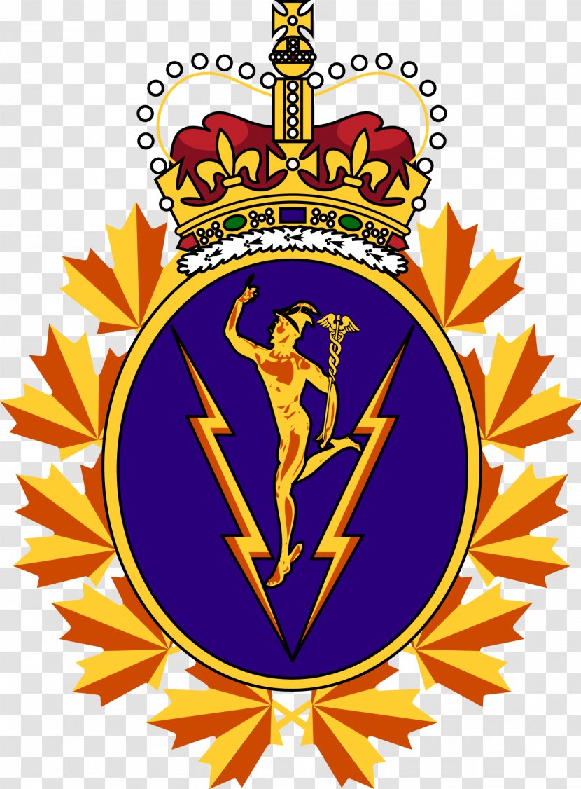 Canada Communications And Electronics Branch Royal Canadian Corps Of Signals Armed Forces Military - Crest Transparent PNG