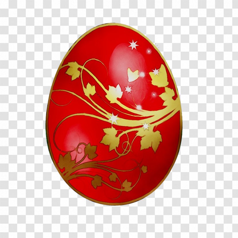 Red Easter Egg Bunny - Ornament - Chinese Eggs Transparent PNG