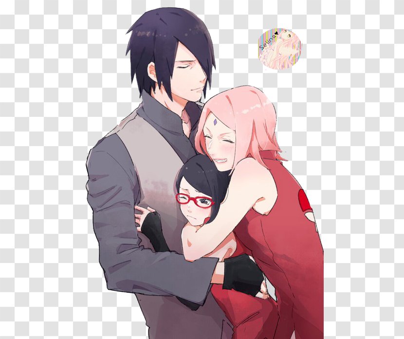 Sasuke Uchiha Sakura Haruno Sarada Clan Naruto - Cartoon Transparent PNG